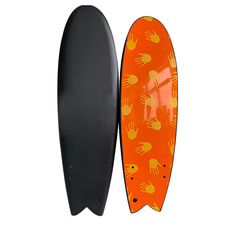 5'10 Fish Surfboard Foam Board med to finner